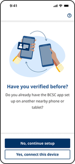 Have you verified before screen asking if the app is set up on another device